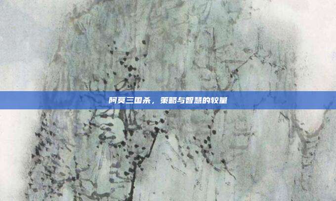 阿莫三国杀,策略与智慧的较量