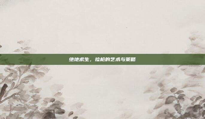 绝地求生,捡枪的艺术与策略
