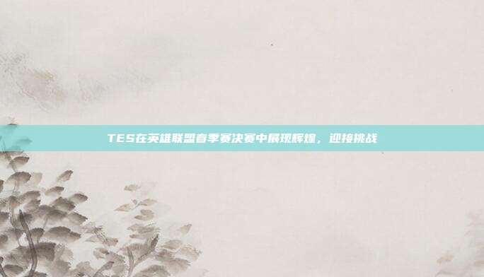 TES在英雄联盟春季赛决赛中展现辉煌,迎接挑战