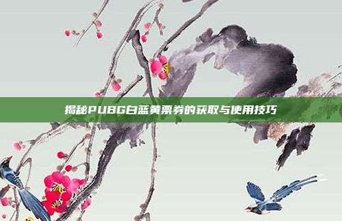 揭秘PUBG白蓝黄票券的获取与使用技巧