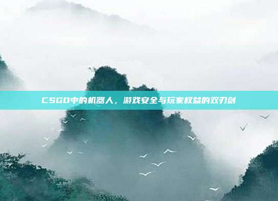 CSGO中的机器人,游戏安全与玩家权益的双刃剑