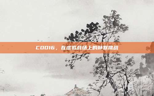 COD16,在虚拟战场上的静默挑战