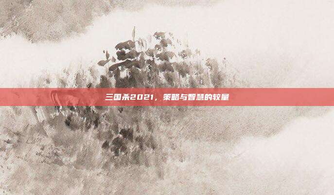 三国杀2021,策略与智慧的较量