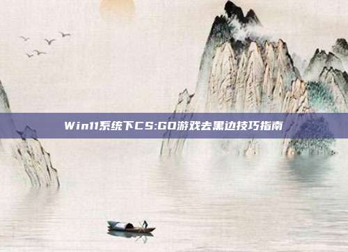 Win11系统下CS:GO游戏去黑边技巧指南