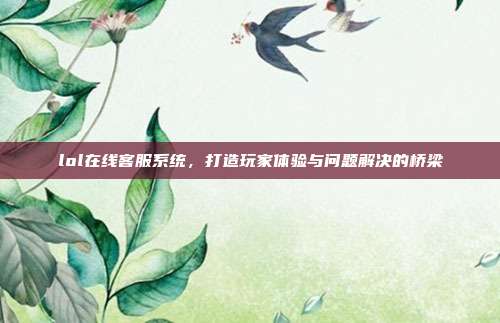 lol在线客服系统,打造玩家体验与问题解决的桥梁