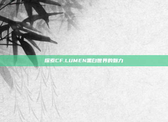 探索CF.LUMEN黑白世界的魅力