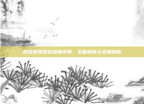 逆战宠物系统深度评测,全面解析与实用指南