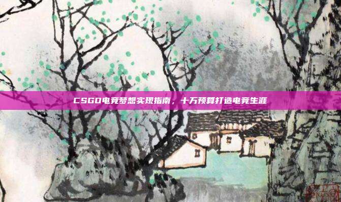 CSGO电竞梦想实现指南,十万预算打造电竞生涯