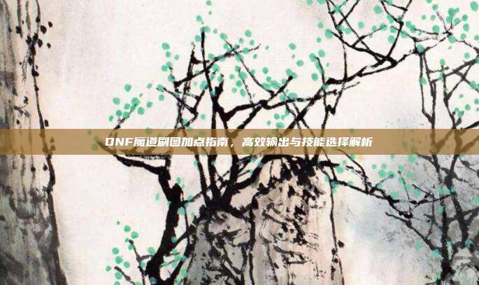 DNF魔道刷图加点指南,高效输出与技能选择解析
