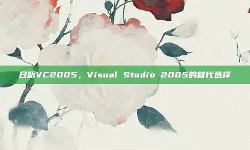 日版VC2005,Visual Studio 2005的替代选择