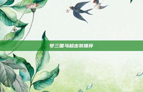 梦三国马超出装推荐