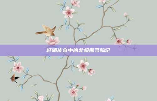 轩辕传奇中的北极熊寻踪记