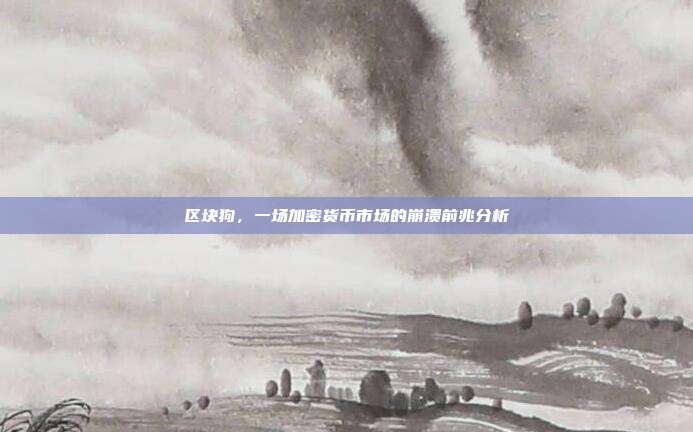 区块狗,一场加密货币市场的崩溃前兆分析