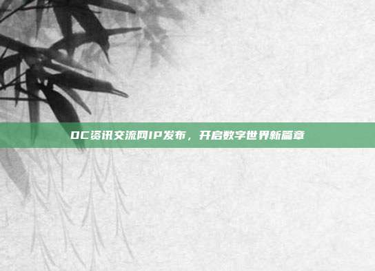 DC资讯交流网IP发布,开启数字世界新篇章