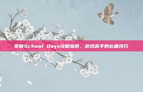 掌握School Days攻略指南,游戏高手的必备技巧