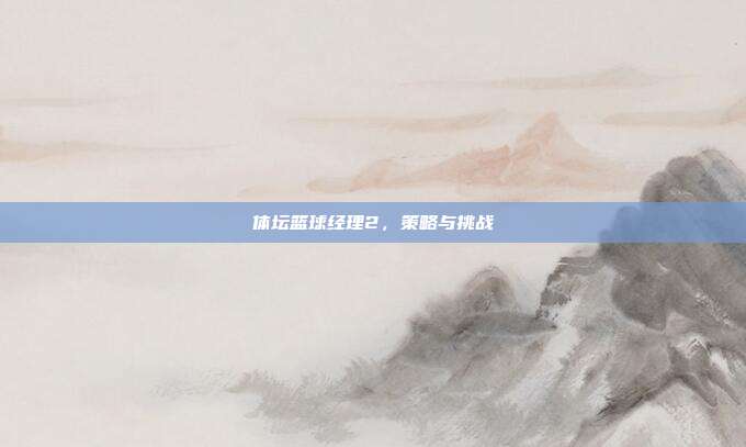 体坛篮球经理2,策略与挑战
