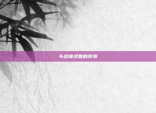 斗战神灵兽的传奇