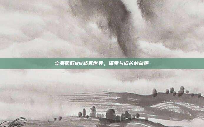 完美国际89修真世界,探索与成长的旅程