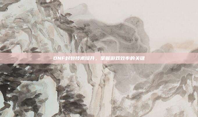 DNF封包技术提升,掌握游戏效率的关键
