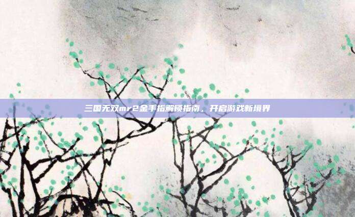 三国无双mr2金手指解锁指南,开启游戏新境界