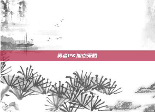贤者PK加点策略