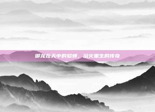 御龙在天中的貂蝉,浴火重生的传奇