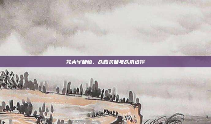 完美军备箱,战略装备与战术选择