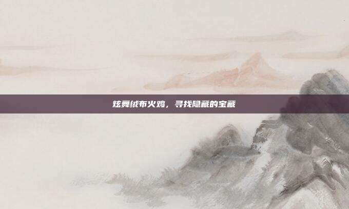 炫舞绒布火鸡,寻找隐藏的宝藏