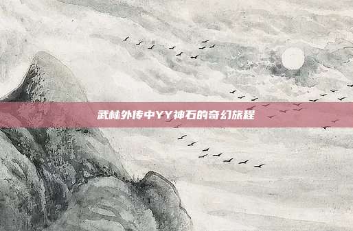 武林外传中YY神石的奇幻旅程