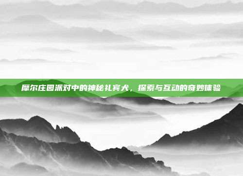 摩尔庄园派对中的神秘礼宾犬,探索与互动的奇妙体验