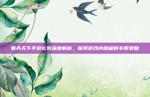 佣兵天下手游礼包深度解析,探索游戏内隐藏的丰厚奖励