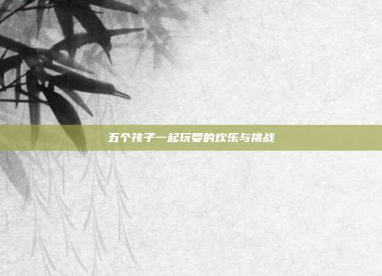 五个孩子一起玩耍的欢乐与挑战