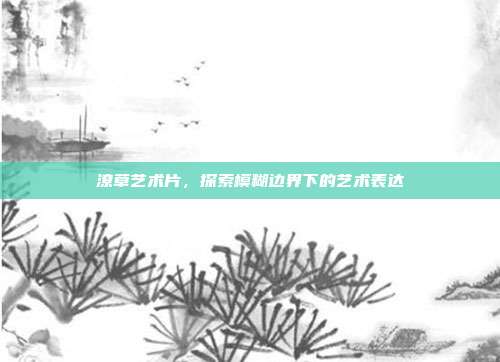 潦草艺术片,探索模糊边界下的艺术表达