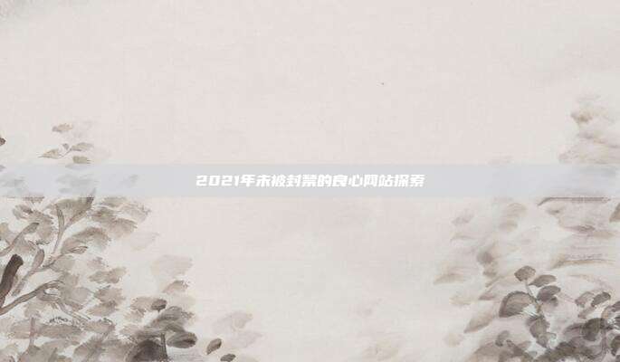 2021年未被封禁的良心网站探索