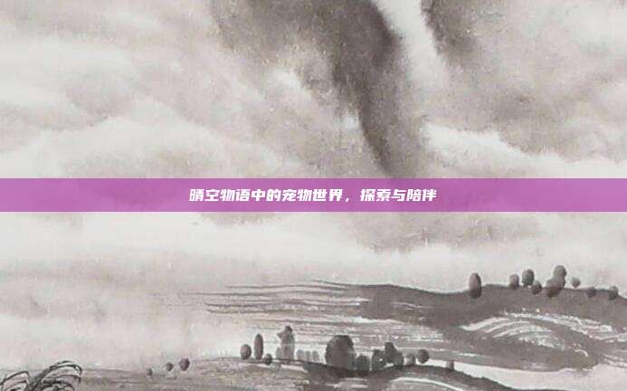 晴空物语中的宠物世界,探索与陪伴