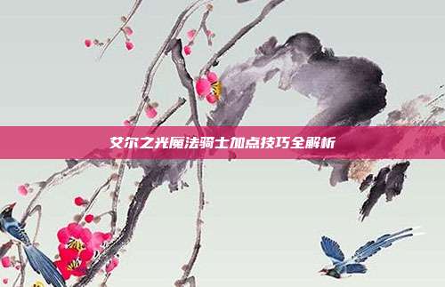 艾尔之光魔法骑士加点技巧全解析