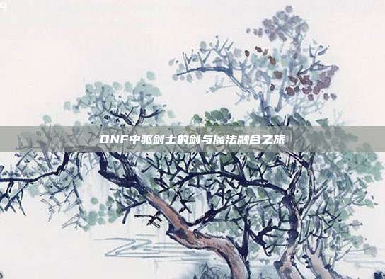 DNF中驱剑士的剑与魔法融合之旅