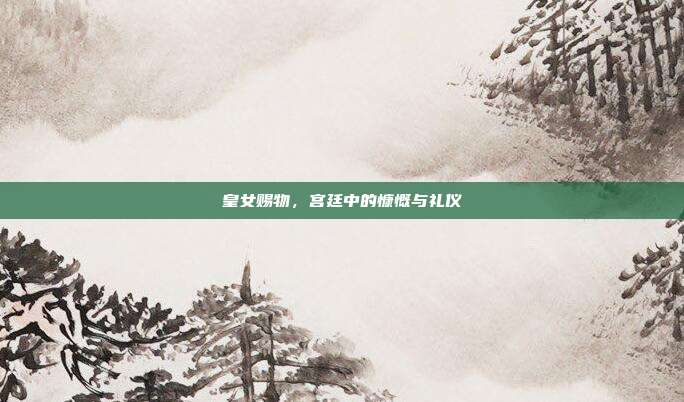 皇女赐物,宫廷中的慷慨与礼仪