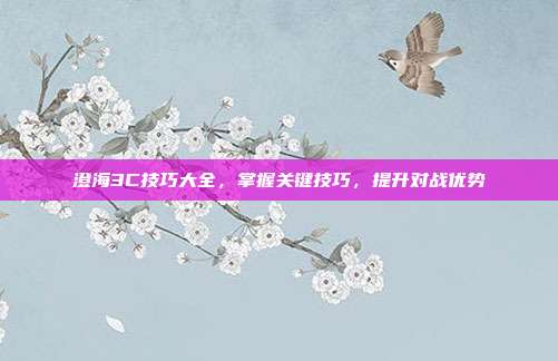 澄海3C技巧大全,掌握关键技巧,提升对战优势