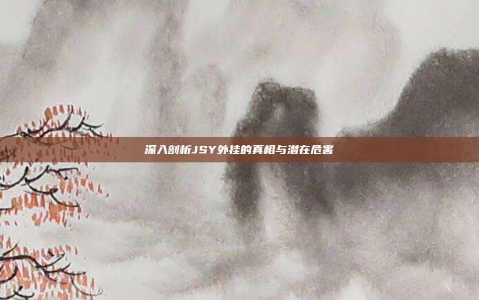 深入剖析JSY外挂的真相与潜在危害