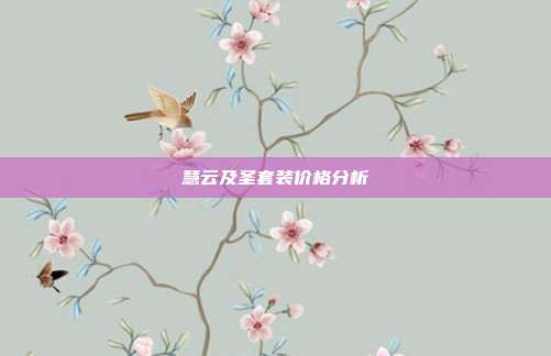 慧云及圣套装价格分析