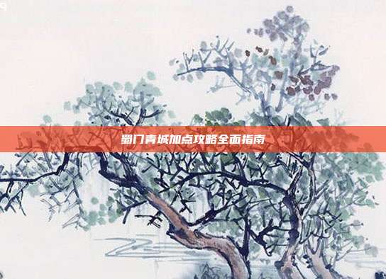 蜀门青城加点攻略全面指南