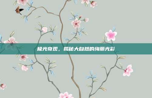极光奇观,揭秘大自然的绚丽光彩