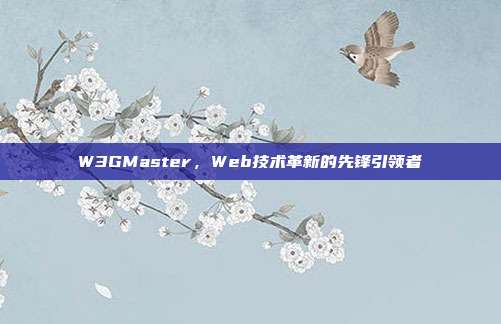 W3GMaster,Web技术革新的先锋引领者