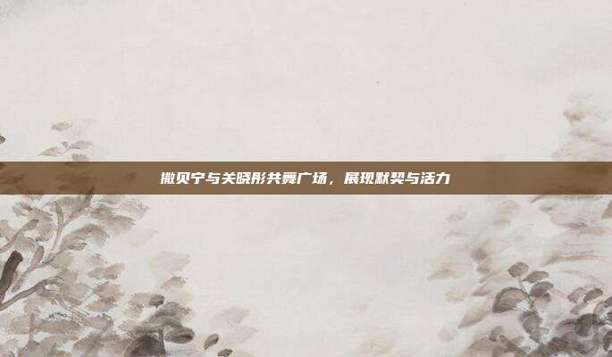 撒贝宁与关晓彤共舞广场,展现默契与活力