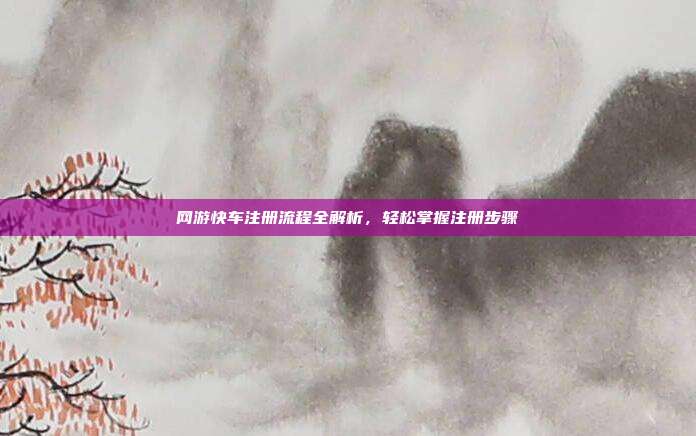 网游快车注册流程全解析,轻松掌握注册步骤