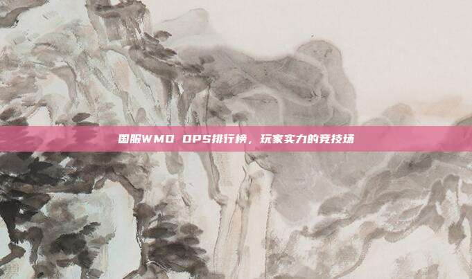 国服WMO DPS排行榜,玩家实力的竞技场