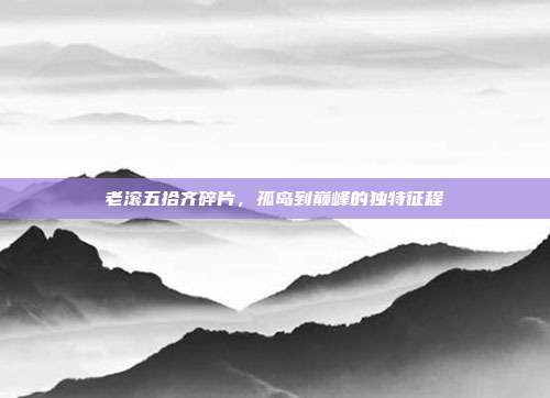 老滚五拾齐碎片,孤岛到巅峰的独特征程