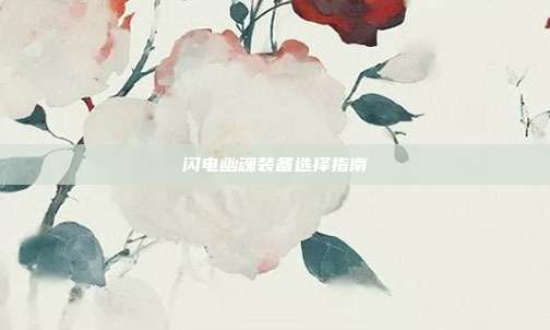 闪电幽魂装备选择指南