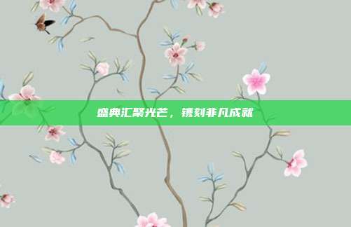 盛典汇聚光芒,镌刻非凡成就